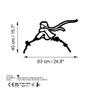 Wallity The Little Prince 2 Accesorio de Pared de Metal Negro